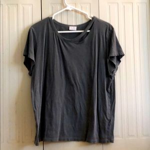 Gray distressed T-shirt